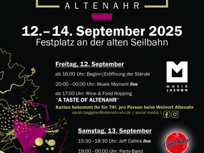 Altenahrer Weinfest vom 12.-14.09.2025