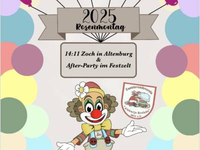 Zoch & After-Party am Rosenmontag