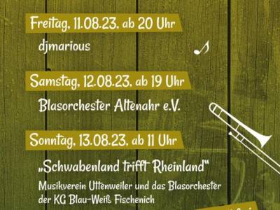 Blasorchesterfest in Altenahr vom 11.-13.08.2023