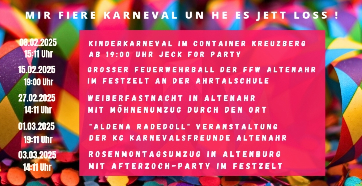 Karneval in Altenahr