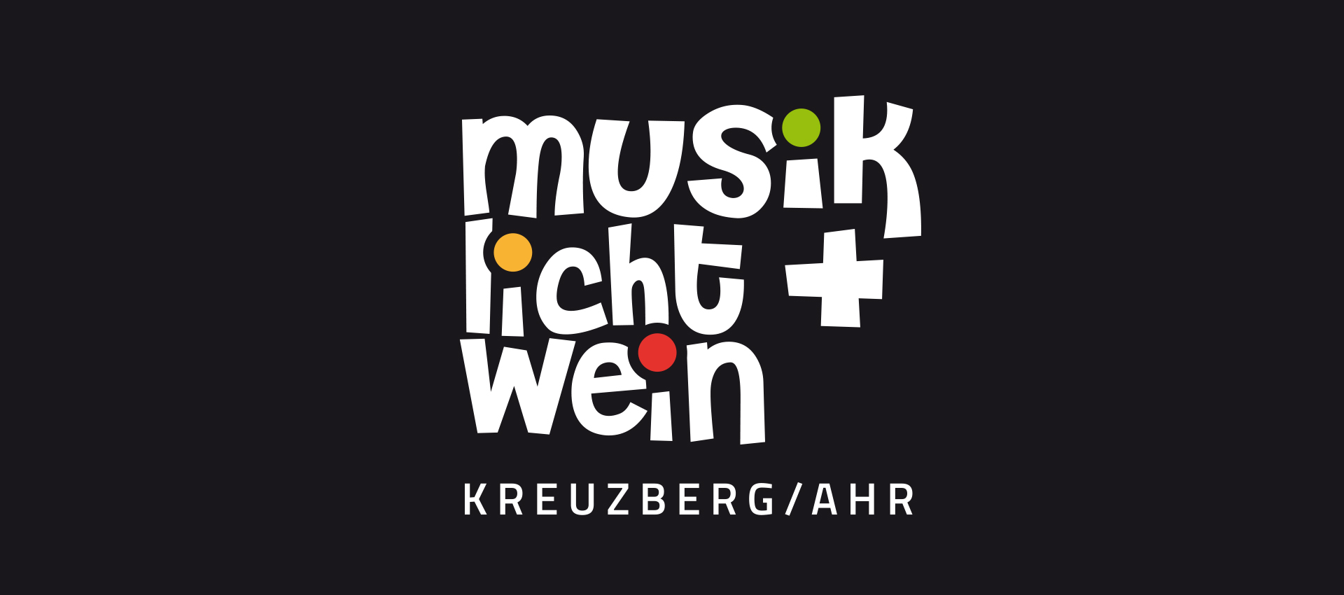 Logo von Musik Licht und Wein weiß auf schwarz