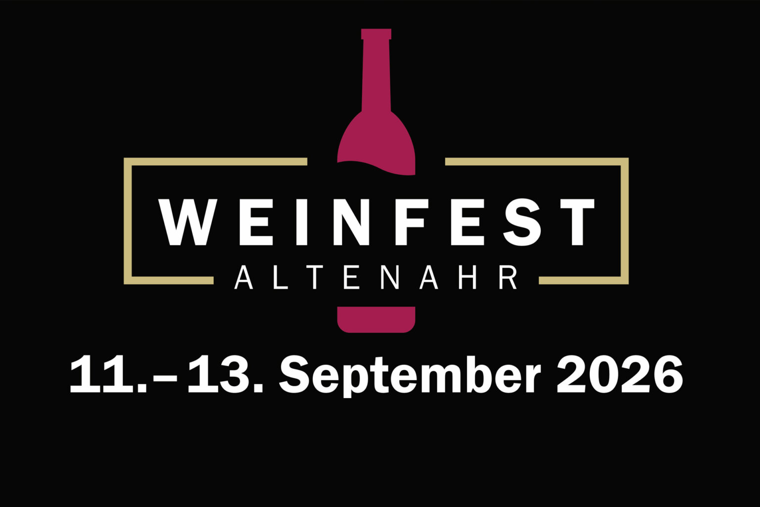 Schriftzug: Weinfest Altenahr, 11.–13. September 2026