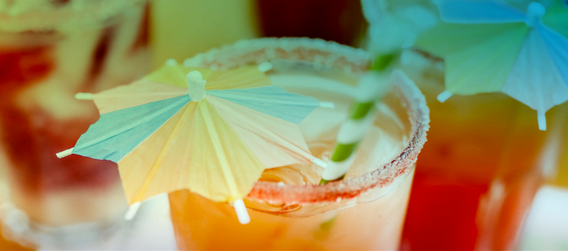 Sommerdrink in Close-up-Ansicht